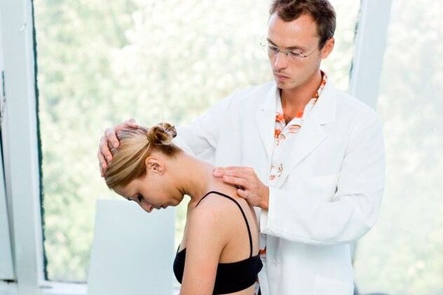 Nomeamento do médico para a osteocondrose cervical