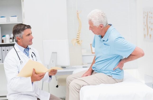 un paciente con artrose na cita do médico