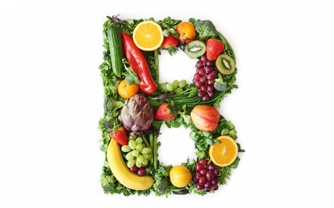 Vitaminas B en alimentos para osteocondrose lumbar